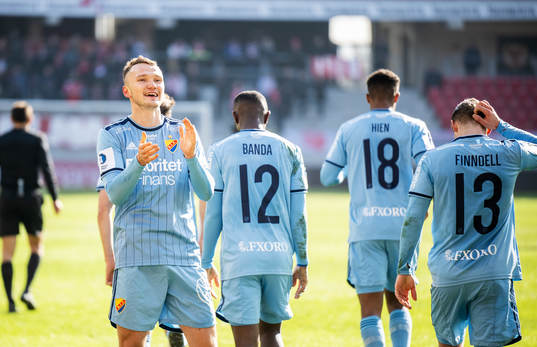 Djurgårdens Piotr Johansson jublar