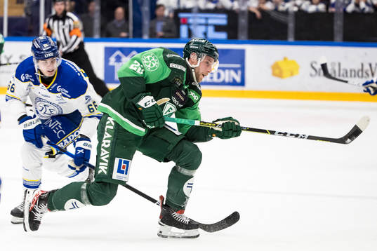 Leksands Nils Åman och Färjestads Per Åslund