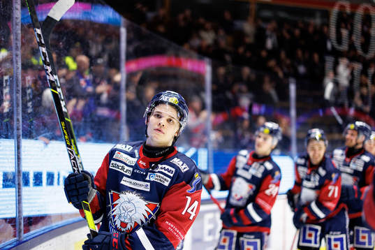 Linköpings Arvid Costmar jublar