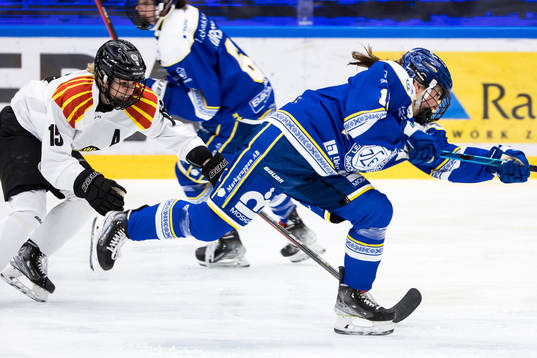 Brynäs Lara Stalder och Leksands Hanna Sköld