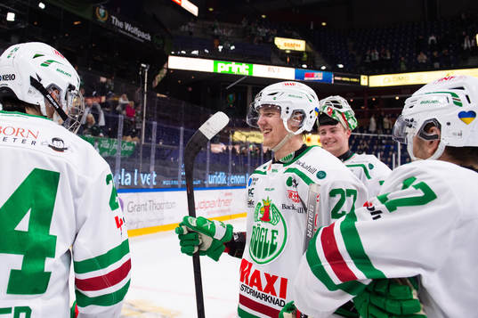 Rögles Marco Kasper, Linus Sjödin, målvakt Calle Clang