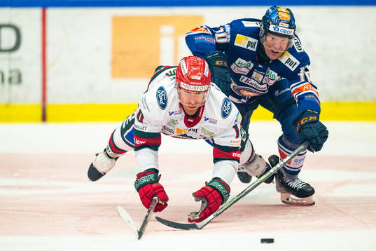 Frölundas Jens Olsson och Växjös Richard Gynge