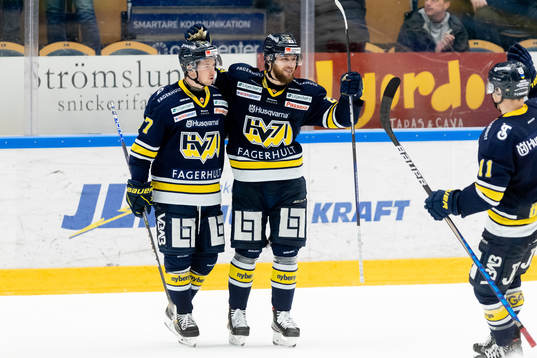 s Christoffer Törngren och Daniel Norbe jublar