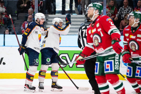 Djurgårdens Rhett Rakhshani jublar