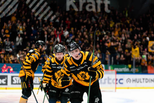 Skellefteås Linus Karlsson jublar