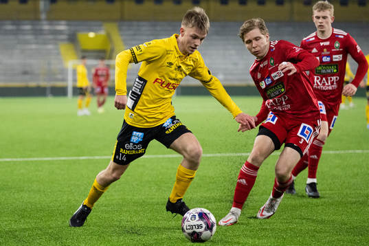 Elfsborgs Theo Eliasson och Skövdes Samuel Sörman