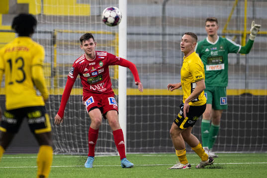 Skövdes Oscar Haglund och Elfsborgs Theo Lind