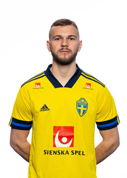 Jesper Karlström of the Swedish national football team