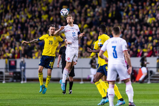 Kristoffer Olsson of Sweden and Tomas Soucek of Czech