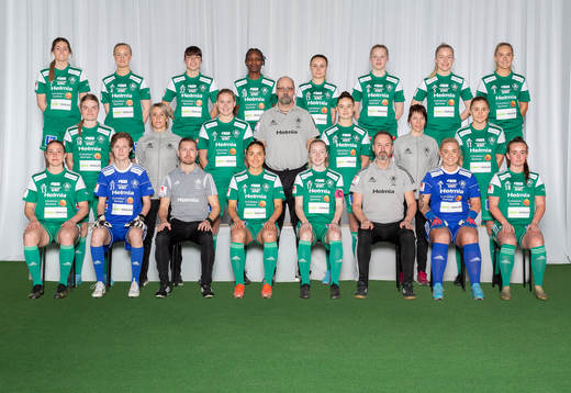  Kari Nicole Johnston, Clara Heiche, Jenna Zuniga, Ritah Kvumbi, Luydmila Kunina, Elin Hedin, Frida Hedin, Emma Tibell-Häger. Mittenledet från vänster: Ida Hallstensson, Målvaktstränare Maria Busk-Madland, Ellen Andersson, Lagledare Lars ”Loket” Olsson, Svea Rehnberg, Fysioterapeut Maria Mikkonen, Viktoria Ström. Sittande från vänster: Linnea Berger, Alla Herasymchuk, Assisterande Tränare Krister Nilsson, Irvina Bajramovic`, Sussi Skålberg, Tränare Jonas Rehnberg, Tea Lundmark, Ebba Rehnberg.