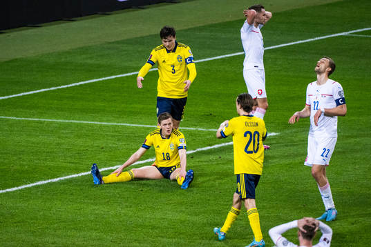 Joakim Nilsson, Victor Lindelöf and Kristoffer Olsson of