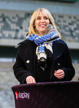 Viasat Sports Lovisa Giertta i TV-studion