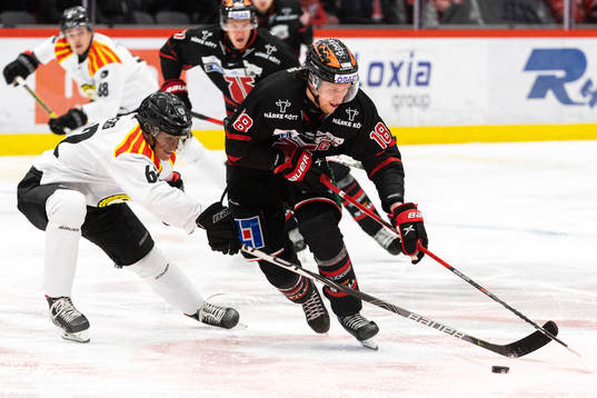 Brynäs Tom Hedberg och Örebros Rodrigo Abols