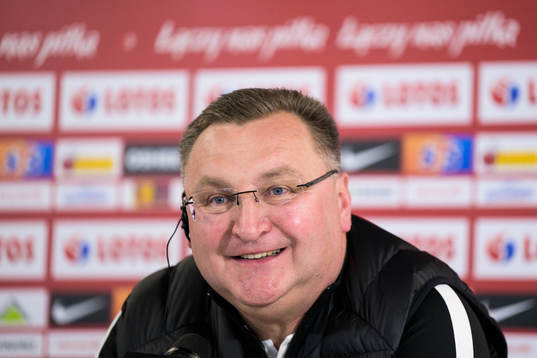 Head coach Czeslaw Michniewicz of the Polish national football team