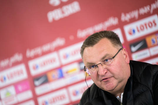 Head coach Czeslaw Michniewicz of the Polish national football team