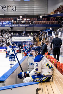 Leksands Nils Åman på bänken