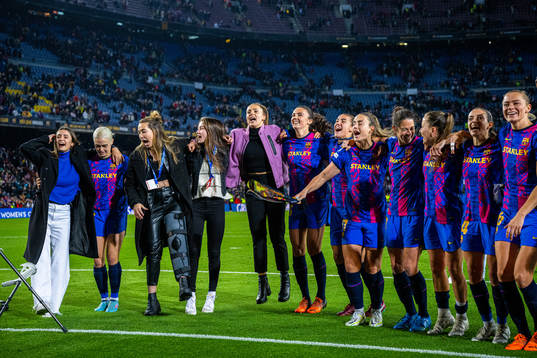 Lieke Martens, Ingrid Syrstad Engen, Alexia Putellas and