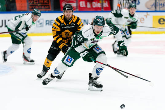 Färjestads Joakim Nygård och Skellefteås Jayce Hawryluk