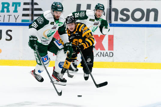Färjestads Martin Johansson och Skellefteås Linus Karlsson