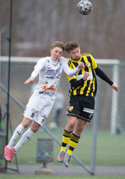 IFK Hässleholms Albin Ekström i matchen i div. 2 Södra Götaland mellan IFK Hässleholm och IFK Berga i Hässleholm 2 april 2022.