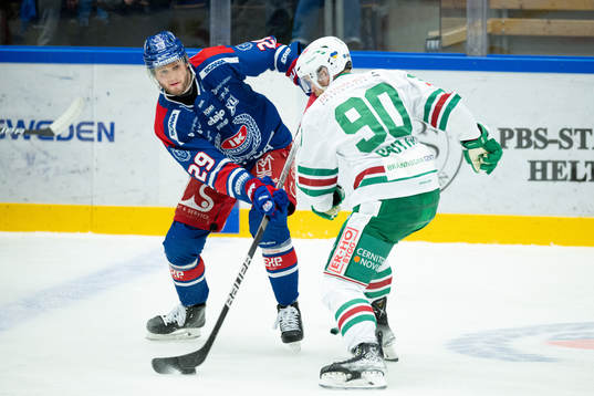 Oskarshamns Kim Rosdahl och Rögles Ted Brithén