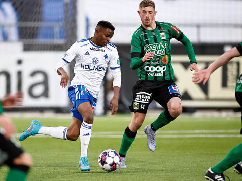 IFK Norrköpings Abdulrazaq Ishaq och Varbergs Oliver