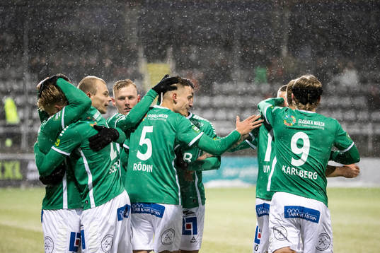 Brages spelarna jublar efter 1-0