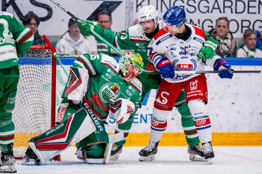 Rögles målvakt Christoffer Rifalk och Valtteri