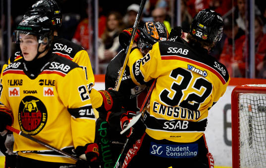 Örebros Linus Öberg och Luleås Oscar Engsund bråkar