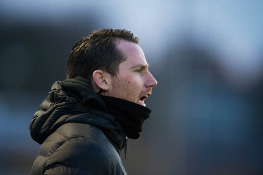 IFK Hässleholms tränare Johan Persson i matchen i div. 2