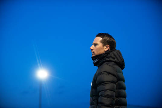 ssleholms tränare Johan Persson220408 i matchen i div. 2 Södra Götaland mellan Eslövs BK och IFK Hässleholm  i Eslöv 8 april 2022.