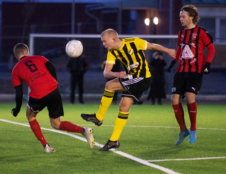 IFK Hässleholms Olle Kjellman Olblad i matchen i div. 2 Södra Götaland mellan Eslövs BK och IFK Hässleholm  i Eslöv 8 april 2022.