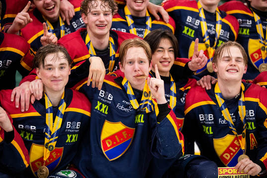 Djurgårdens Melvin Wersäll jublar