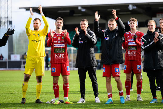Skövdes målvakt Markus Fröjd, Aldin Basic och Jack