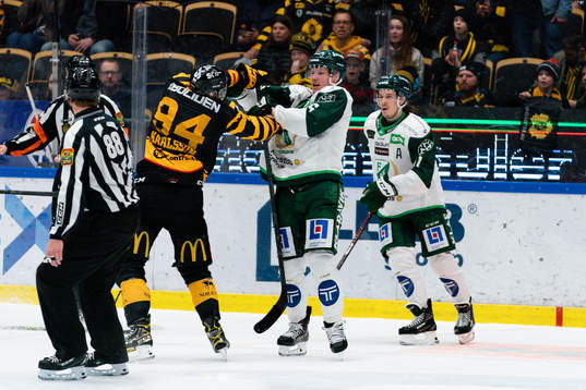 Skellefteås Linus Karlsson och Färjestads Gustav Rydahl