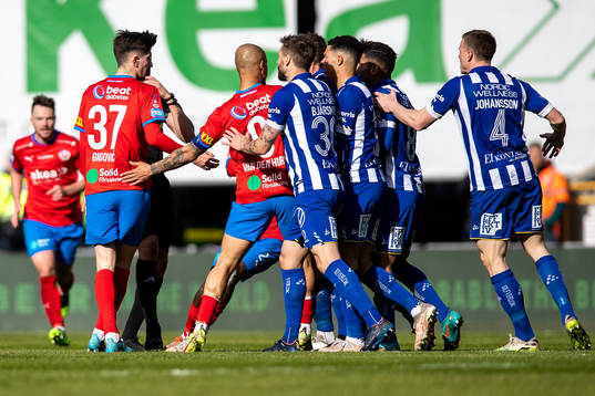 Helsingborgs Armin Gigovic och Anthony van