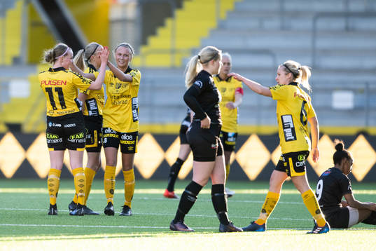 Elfsborgs Leann Nyström, Linn Sångberg jublar