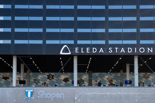 Exteriör av Eleda Stadion