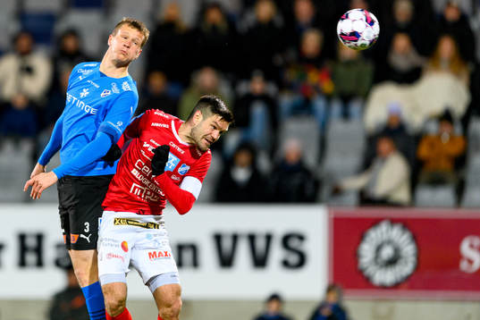 Halmstads Alexander Berntsson och Norrbys Ivo Dominik Pekalski