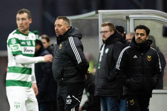 Östersunds tränare Magnus Powell och assisterande