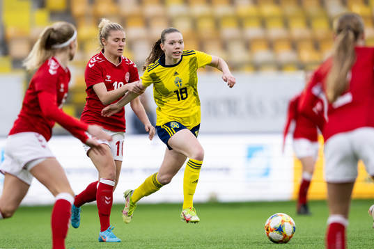 Danmarks Emilie Byrnak och Sveriges Bea Sprung