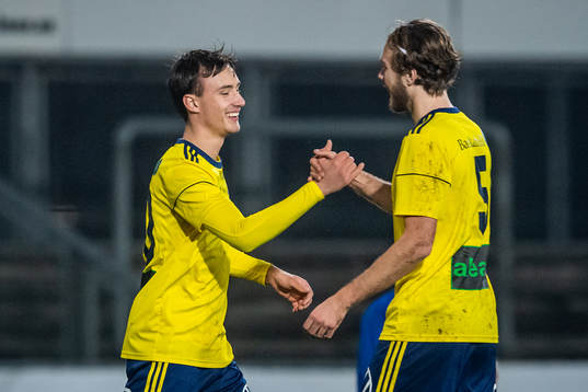 Ängelholms Carl Norberg och Marcus Eriksson jublar