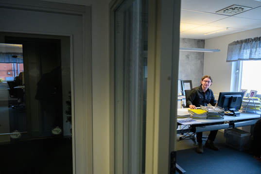 Elfsborgs sportchef Stefan Andreasson arbetar