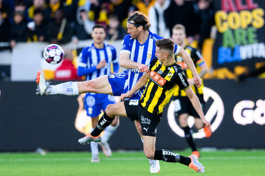 IFK Göteborgs Gustav Svensson och Häckens Leo Bengtsson