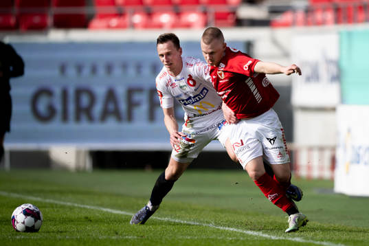 Degerfors Erik Lindell och Kalmars Isak Jansson