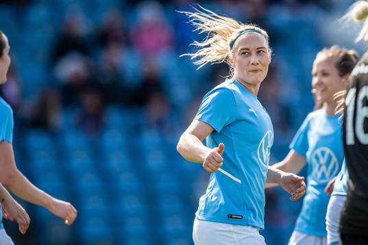 Malmö FFs Madeleine Hejde jublar