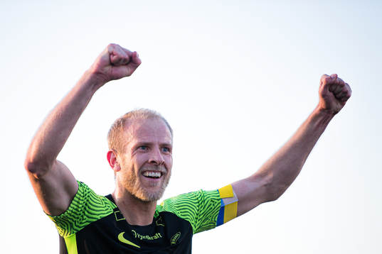 Vegard Leikvoll Moberg of Brann celebrates