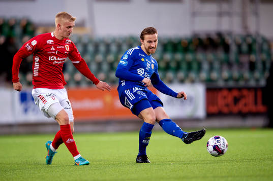 Kalmars Carl Gustafsson och Sundsvalls Daniel Stensson