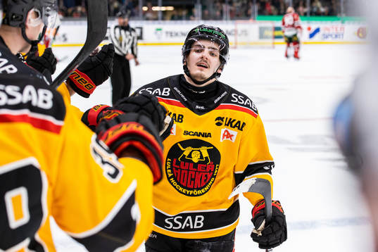 Luleås Isac Brännström jublar