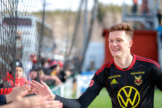 Östersunds Myroslav Mazur jublar
